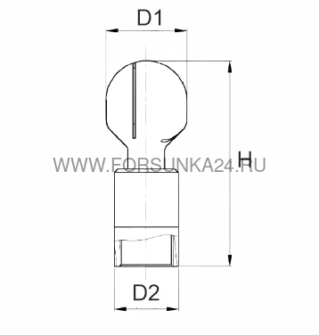 размеры форсунки для мойки емкостей серии 31500 316L SS