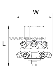 размеры моющей головки TP серии 4303